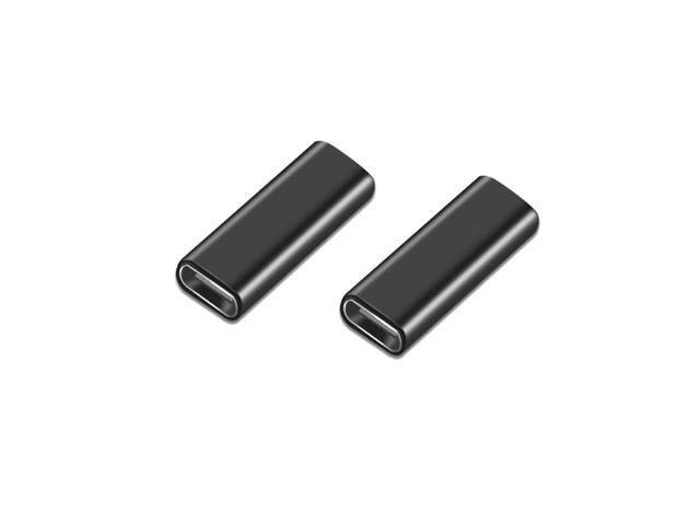 Accessonico USB C Female to Female Coupler, 2Pack USB 3.1 Type C Adapter Extension Connector for Connecting 2 USB-C Cables, Compatible Supports.