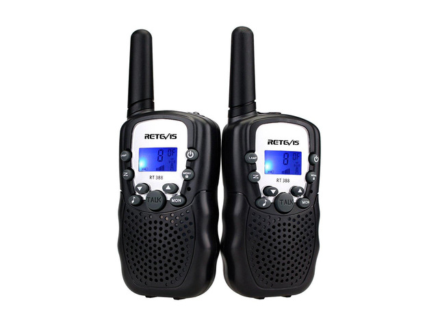 KEHIPI RT388 Walkie Talkies for Kids,Toys Walkie Talkie for 6-12 Years Old Boys Girls,Kids Toys Gifts for Outside Trip Camping Hiking (Black,1 Pair)