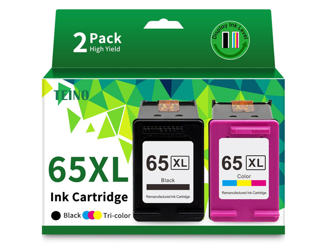 ViewSonic 65XL 65 Ink Cartridges Black/Color Combo Pack Replaced for HP Ink 65 High-Yield 65 XL Ink use with HP Envy 5055 5052 5058 DeskJet 3755...