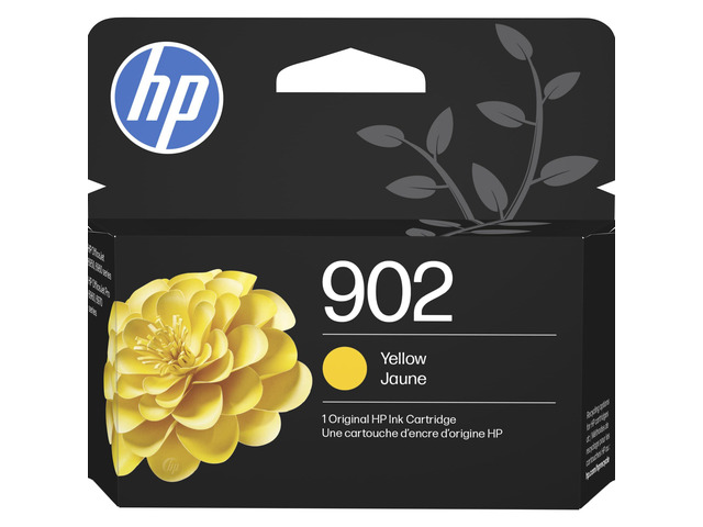 902 Yellow Ink Cartridge Works with OfficeJet 6950, 6960, Pro 6960, 6970 Series T6L86AN