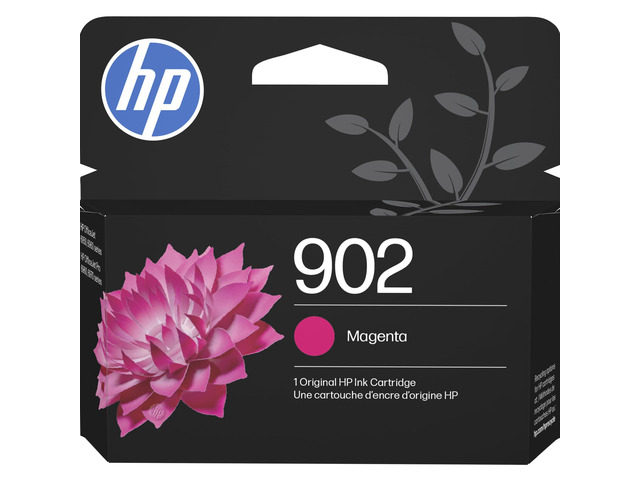 902 Magenta Ink Cartridge Works with OfficeJet 6950, 6960, Pro 6960, 6970 Series T6L90AN