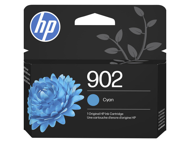 902 Cyan Ink Cartridge Works with OfficeJet 6950, 6960, Pro 6960, 6970 Series T6L86AN