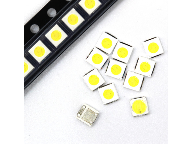 100pcs 6V High Power LED Backlight 3030 lamp Beads for Tv 1.8W 97-100LM LCD TV Lamp Beads 6V SMD Cool White Application