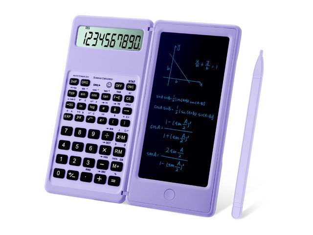 Scientific Calculators for Students, 10-Digit Large Screen, Math Calculator with Notepad, Classroom Must Haves for Middle High School Supplies &...