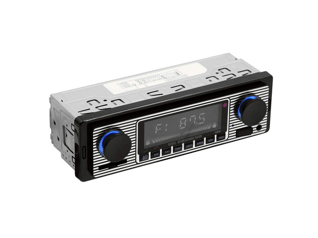 Car Stereo for Bluetooth, Retro Car FM Radio Smart Player, Electronic Auto FM Radio Receiver, Hands-Free Calling, Support MP3/WMA/WAV/AUX