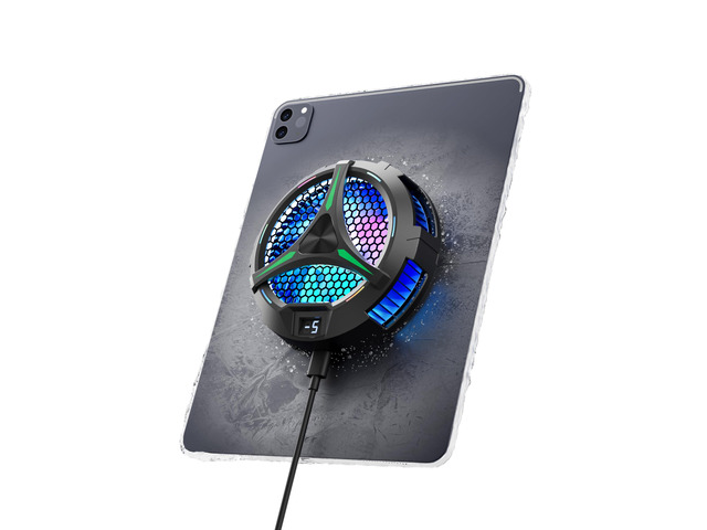 Magnetic Cooler for iPad,Tablet Cooler for ipad/Surface pro/Samsung Tab,Universal Radiator with Temperature Display for Mobile Gaming,Tiktok Live...
