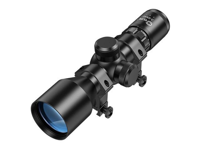 3-9x40 Compact Rifle Scope Crosshair Reticle with Mounts for Quick Aiming