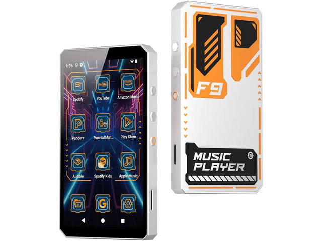 96GB Kids Mecha MP3 Player with Parental Control,Android 14 MP3 Streaming Media Player with Spotify,Audible,Libby,Play Store,WiFi Music Player with...