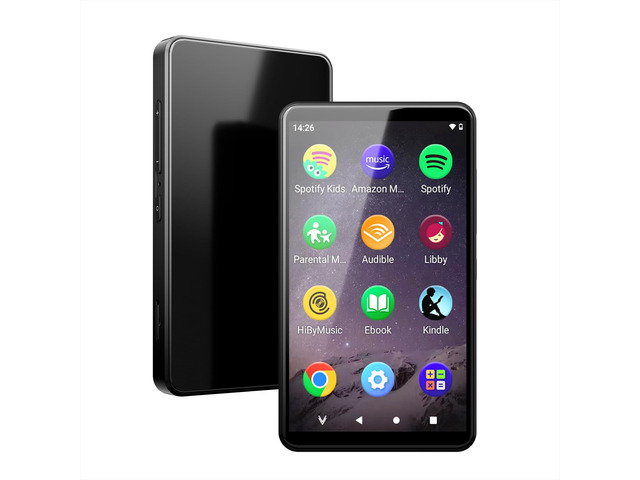 Kids MP3 Player with Parental Control,MP4 MP3 Player with Spotify,Audible,Libby,WiFi Music Player with Speaker Up to 512GB