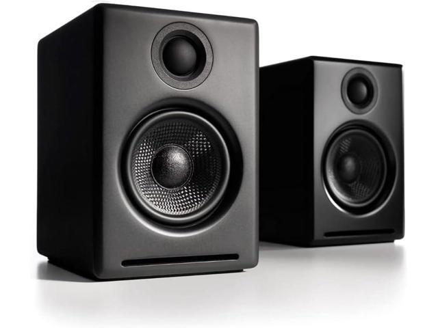 Audioengine A2+ Wireless Computer Speakers Bluetooth Desktop Speakers with 24-Bit DAC for PC, Mac, Gaming and Music - Black