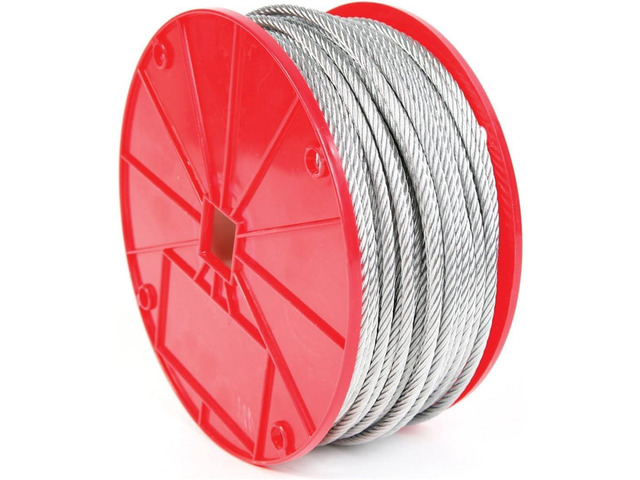 Koch Industries 003251 7 x 19 Galvanized Cable, 5/16-Inch by 200-Feet, silver Electro galvanized steel, 7x19 Galvanized Cable, 1960lb working...