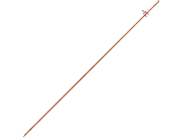 GOUNENGNAIL- 4' Grounding Rod - 3/8' Copper Ground Rod with Wire Clamp Great for Electric Fences, Antennas,Satellite Dishes,and other Grounding...