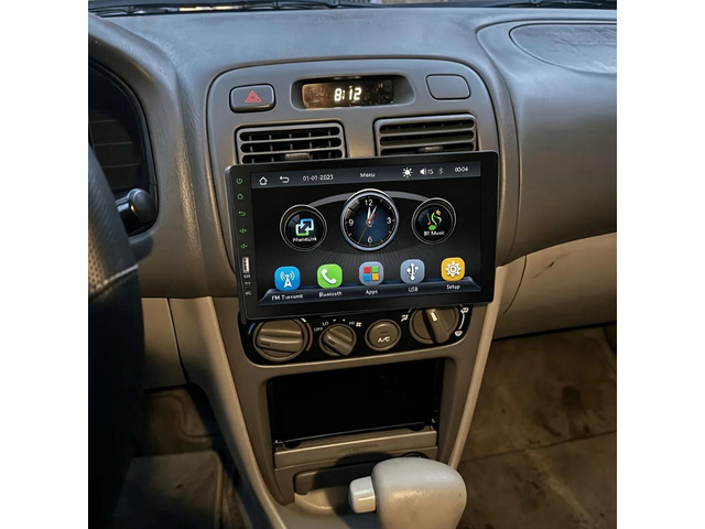 9 Inch Single Din Car Stereo 12V Wireless CarPlay GPS Navigation Radio with Backup Camera Compatible with for Toyota for Corolla 1993-2002