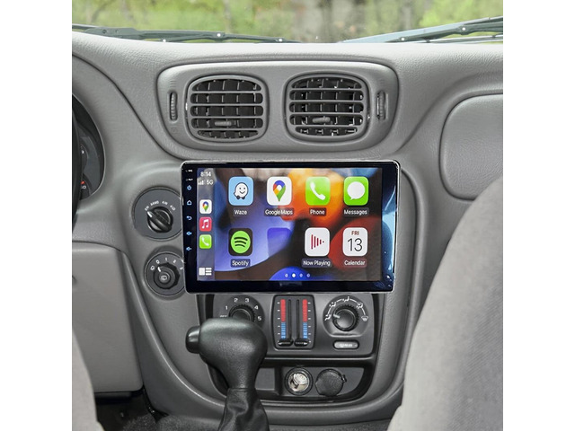 Android 15 10.1' Touchscreen CarPlay Stereo for Chevrolet for Trailblazer 2002-2009-High-Speed 4GB RAM 64GB ROM - Touchscreen Car Player With...