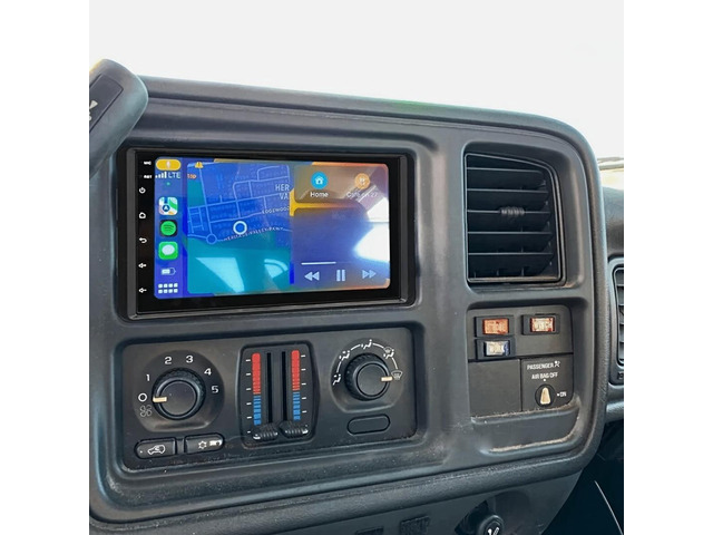 Double Din 7 Inch Touchscreen Android 15 Multimedia Player with GPS Navi Replacement for GMC Yukon 2003-2007 -High-Speed 2GB RAM 32GB ROM