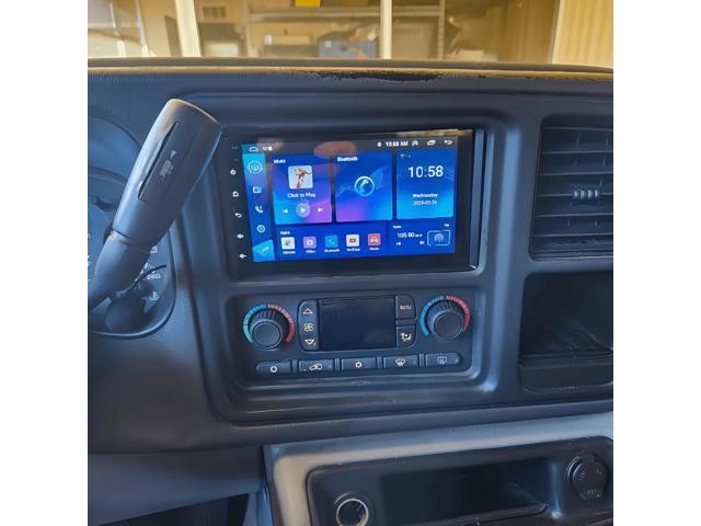 Android 15 Car Stereo for GMC Sierra 1500 2500 2003-2006 2G+32G Wireless CarPlay Android Auto GPS Navigation Head Unit with AHD Camera & Mic
