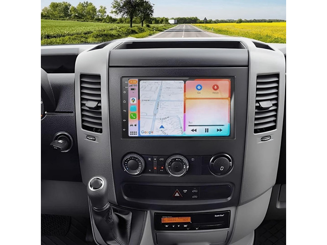 7' Android 15 Touch Screen Car Radio for VW 2007-2016 2G+32G Wireless CarPlay Android Auto GPS Navigation AHD Backup Camera Microphone