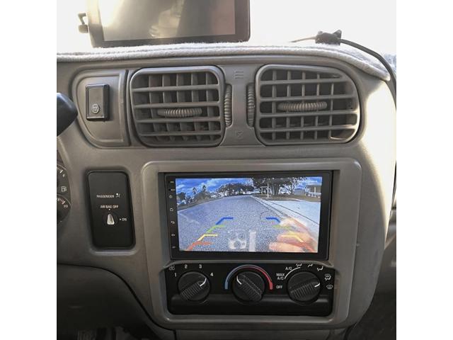 9.7' Android 15 Touch Screen Car Radio for Chevy for Blazer 2002-2005 2G+32G Wireless CarPlay Android Auto GPS Navigation AHD Backup Camera Microphone