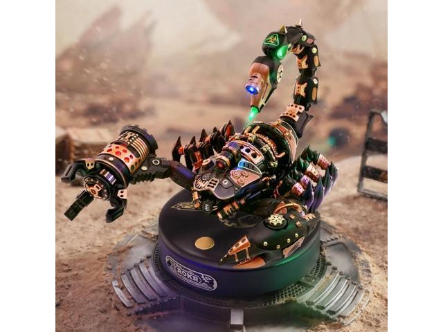 ROKR 3D Puzzle Emperor Scorpion Beetle DIY Moveable Mechanic Organism Series Steampunk Design Funny Toys for Kids Child Model Kit