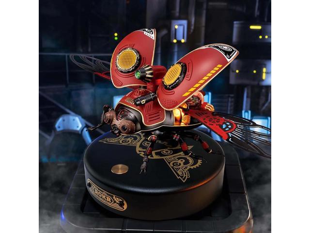 ROKR 3D Puzzle 147 Pieces Scout Beetle Model DIY ABS Metal Punk Style Gifts for Teen & Adult