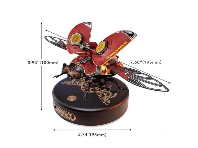 ROKR 3D Puzzle 147 Pieces Scout Beetle Model DIY ABS Metal Punk Style Gifts for Teen & Adult