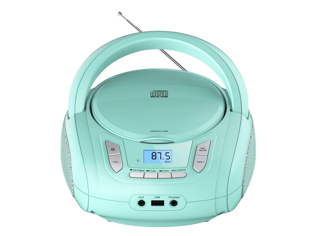 Portable CD Player Boombox with Bluetooth,FM Radio,USB MP3 Playback,CD Players for Home or Outdoor