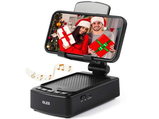 Gifts for Men, Mobile Phone Stand with Bluetooth for Him Dad Women Who Want Nothing, Adjustable Tablet Holder with Wireless Speaker, Tech Gadgets...