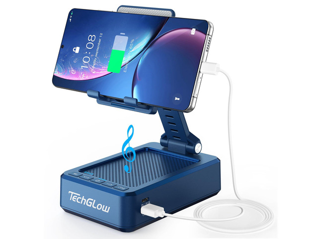 Gifts for Men Women Foldable Cellphone Stand with Bluetooth Speaker