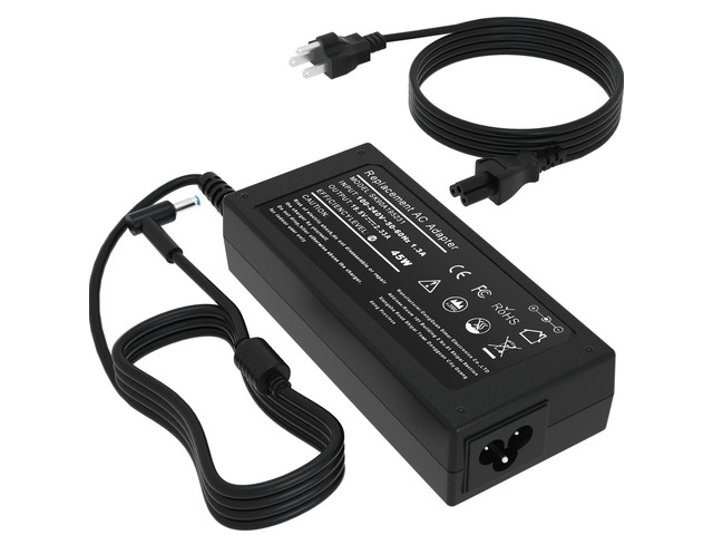 45W 19.5V 2.31A Charger for HP 14' 15' 15.6' 17' Laptop 741727-001, Compatible with HP Pavilion/Stream, AC Adapter Replacement Wire
