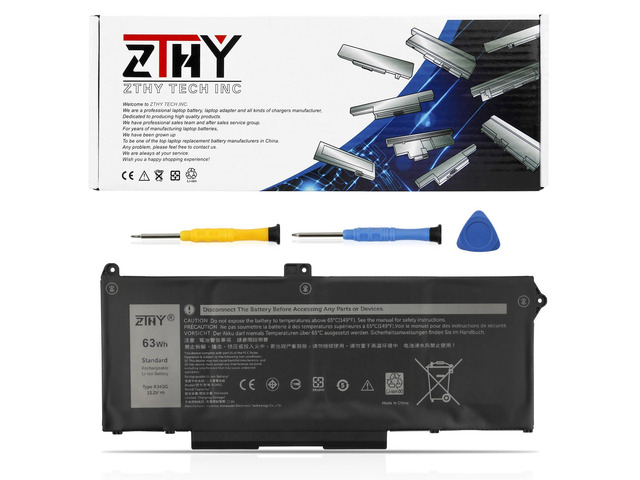 RJ40G 4-Cell 63Wh Laptop Battery Replacement for Dell Latitude 14 5420 Latitude 15 5520 Precision 15 3560 Battery P137G P104F P104F001 P104F002...