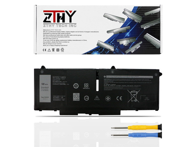 58Wh FK0VR 07KRV Laptop Battery Replacement for Dell Latitude 5330 5430 Latitude 5530 7330 7430 7530 2-in-1 Precision 3570 P133G P134G P135G...