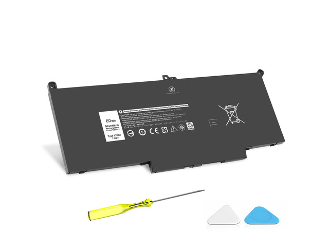 F3YGT 60WH Latitude 7480 7490 Battery 2X39G Replacement for Dell Latitude 12 7000 7280 7290/13 7000 7380 7390 P29S002/14 7000 7480 7490 P73G002...