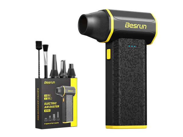 Electric Air Duster - 110,000 RPM Compressed Air Duster, 120W Cordless Air Blower for Computer KeyboardHouse, Outdoor & Car, 3-Speed Rechargeable...