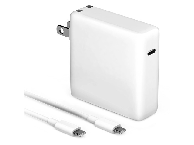 MacBook Pro Charger 61W USB C Power Adapter for MacBook Pro/Air 13/14 Inch, Power Adapter with Type C Power Cord Supply