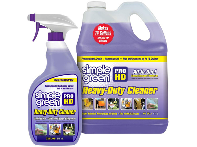 Pro HD Purple Concentrated Cleaner & Degreaser - Heavy Duty, Professional, Automotive, Restaurant, Grills, Ovens (32 oz Spray @Heavy Strength and 1...