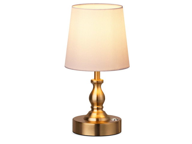 Mini Cordless LED Table Lamp, 5200mAh Rechargeable Battery Operated Lamp, 3-Level Brightness, Touch Dimmable Desk Lamp, Bedside Night Light for...
