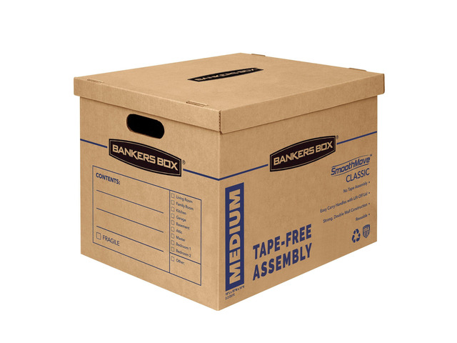 8-Pack Medium Classic Moving Boxes with Reinforced Handles Make packing faster with medium moving boxes that balance capacity, strength, and easy...
