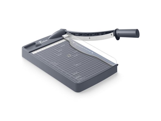 12 Inch Guillotine Paper Cutter, Heavy Duty Paper Trimmer, Gray 12-Sheet Capacity Dual Scales Paper, Cardstock & Photo Trimming Scrapbooking...