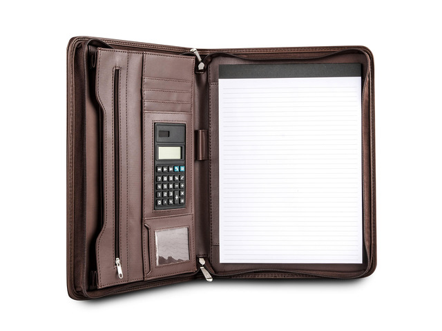 Premium Business Portfolio with Zipper Padfolio - Superior Business Impressions Begin with PU Vegan Leather, 10.1 Inch Tablet Sleeve, Smart...
