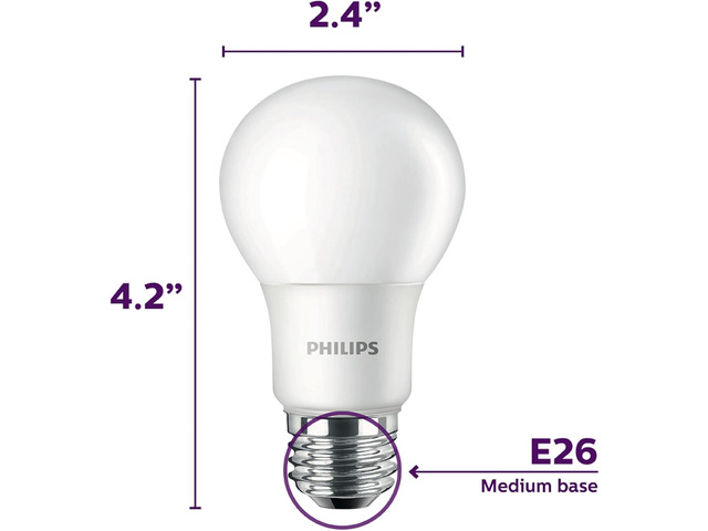 75-Watt Equivalent A19 Non-Dimmable E26 LED Light Bulb Soft White 2700K 16-Pack
