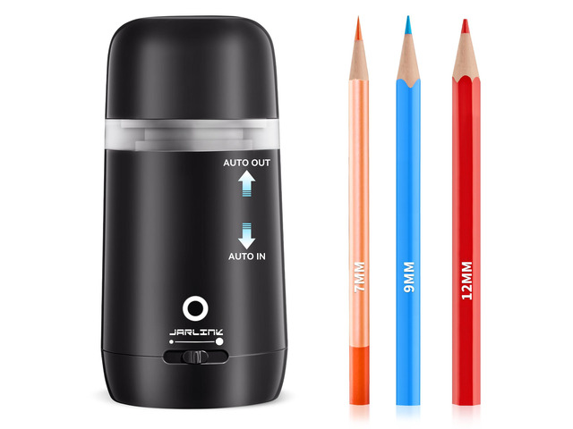 Automatic Electric Pencil Sharpener, Rechargeable 3 Sharpness Levels, 3s Quick Sharpen, Fits 7-12mm Pencils, Portable Design for Home and Classroom...