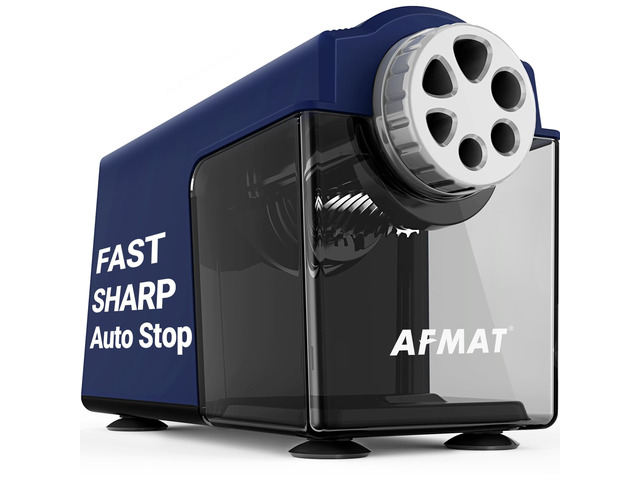 Electric Pencil Sharpener Heavy Duty, 6-Hole Classroom Pencil Sharpener for 6-11mm Pencils, Auto Stop Pencil Sharpeners Plug in, 10000 Sharpenings,...