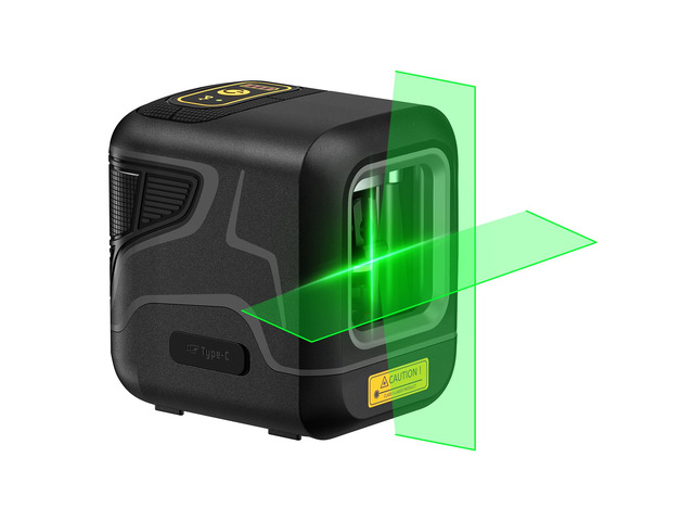 D2 Pocket Green Laser Level for Picture Hanging and Home DIY 100 ft Self-Leveling Cross Line, Type-C Rechargeable, Rotatable 360 Degree, Pulse...