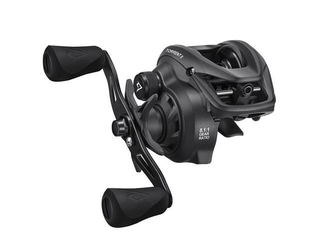 Torrent II Baitcasting Reel, 20LB Drag, Magnetic Brake Smooth casting, 6+1 bearings, 6.75 oz body, 6.6/8.1 ratios,low-profile body