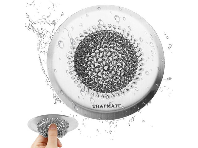 Reversible Kitchen Sink Drain Strainer Basket, Fits Sink & Garbage Disposal Fast Drainage, Anti-Slip, Easy Clean, Anti-Clogging, Rust-Proof,...