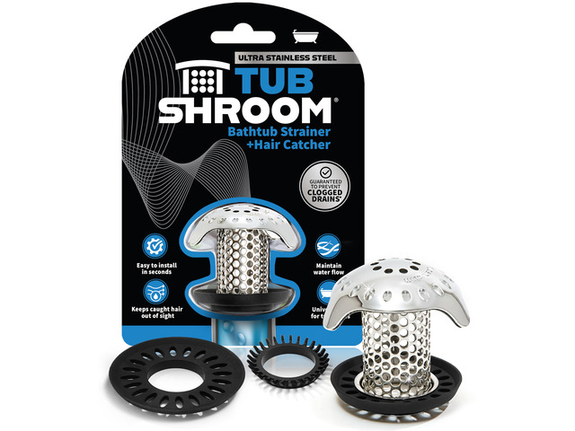 Ultra Revolutionary Bath Tub Drain Protector Hair Catcher/Strainer/Snare Stainless Steel, Single Pack