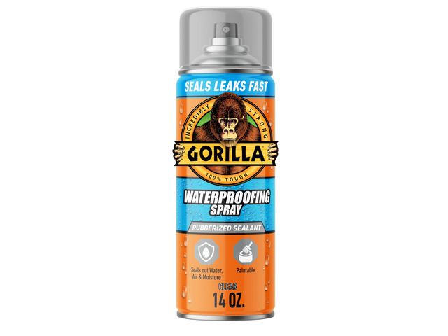 Waterproofing Spray, Clear, Flexible Rubberized Sealant, 14 oz Paintable and UV Resistant, Seals Water, Air, and Moisture, Ideal for Roofs,...