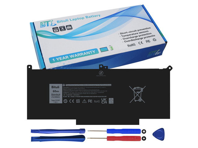 F3YGT 2X39G 60WH Laptop Battery for Dell Latitude 12 7000 7280 7290 13 7000 7380 7390 P29S002 14 7000 7480 7490 E7280 E7480 E7490 E7290 E7380