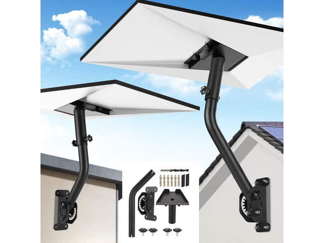 Starlink Mount for Standard 4/4X/Gen 3 360°Adjustable Mounting Kit for Starlink 3/V3 Standard Dish,Long Wall /Roof Mount for Starlink Internet...