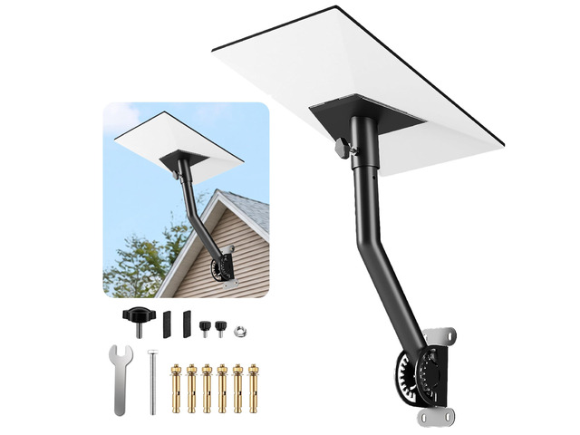 LackNLids Starlink Roof Mount, Heavy Duty Starlink Mounting Kit for Standard Gen 3/4X/V3/4, Adjustable Wall & Roof Bracket for Starlink Internet...